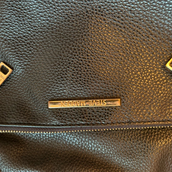 Steve Madden black leather purse - Picture 1 of 4